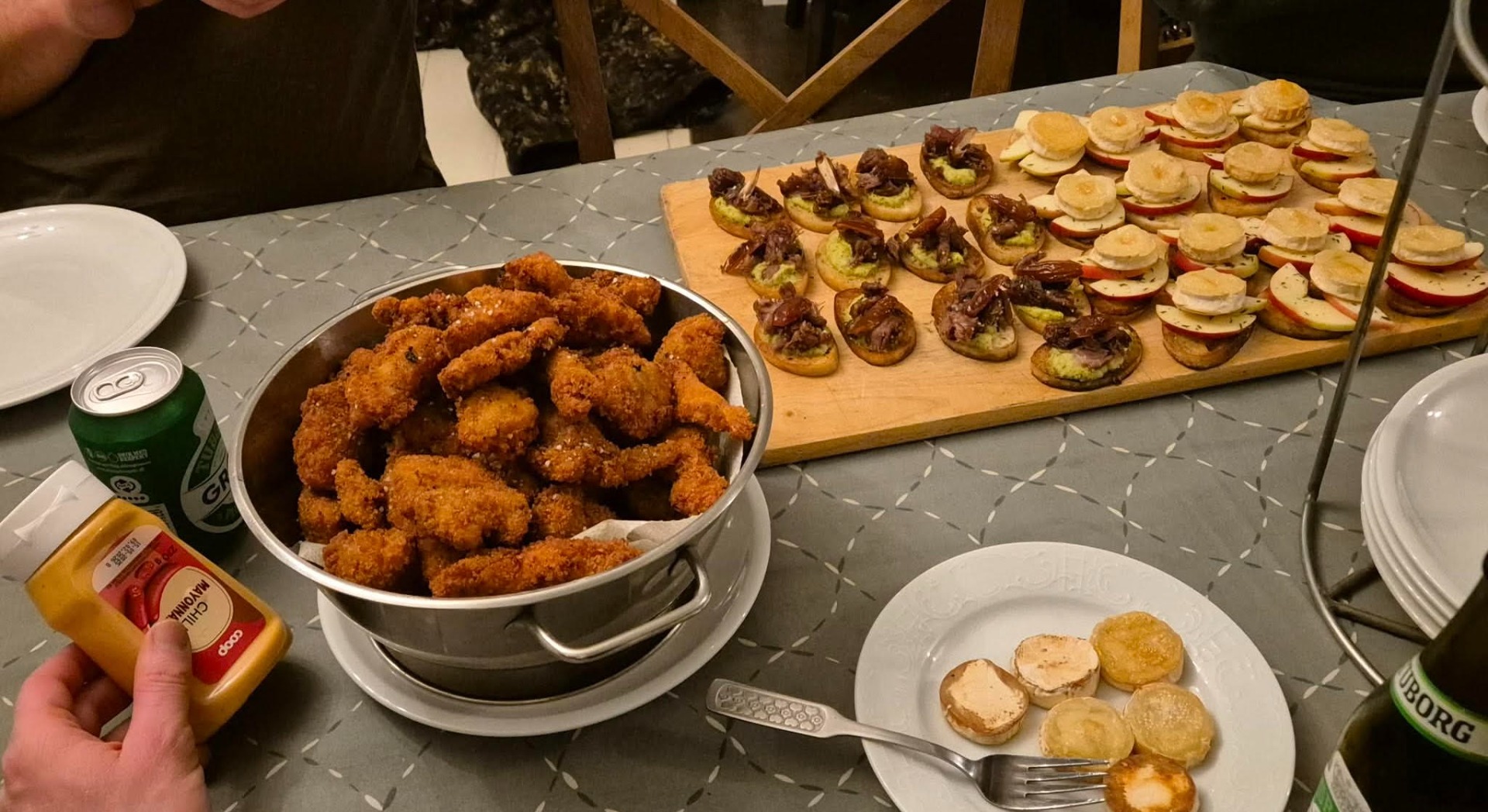 Uden mad og drikke...